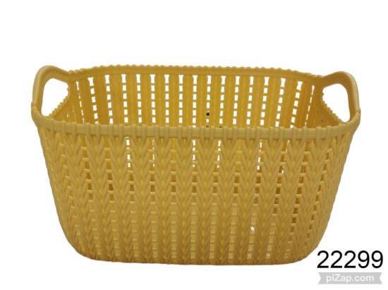 Imagen de CANASTO PLASTICO CALADO CON MANIJAS 25X16X12CM 12.24